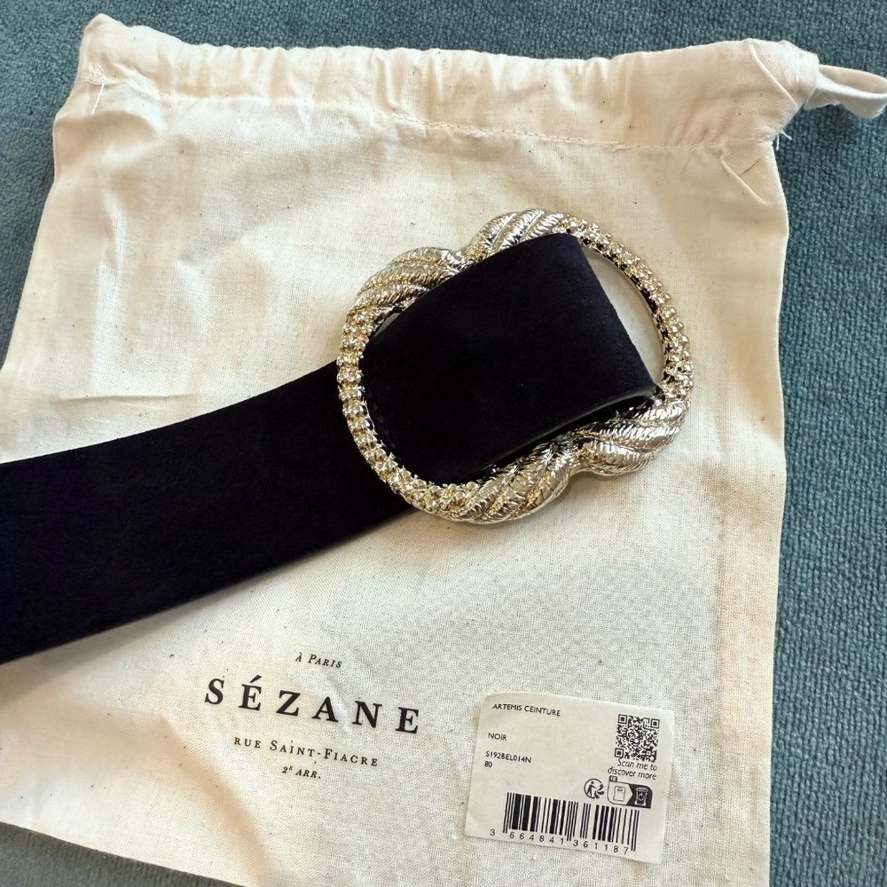 Sezane Artemis Belt, Black - Picture 5 of 6
